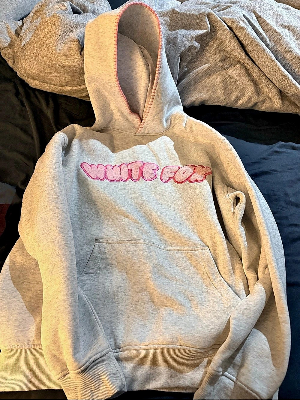 White Fox Boutique Vol. 1 Oversized Hoodie Grey Marle
